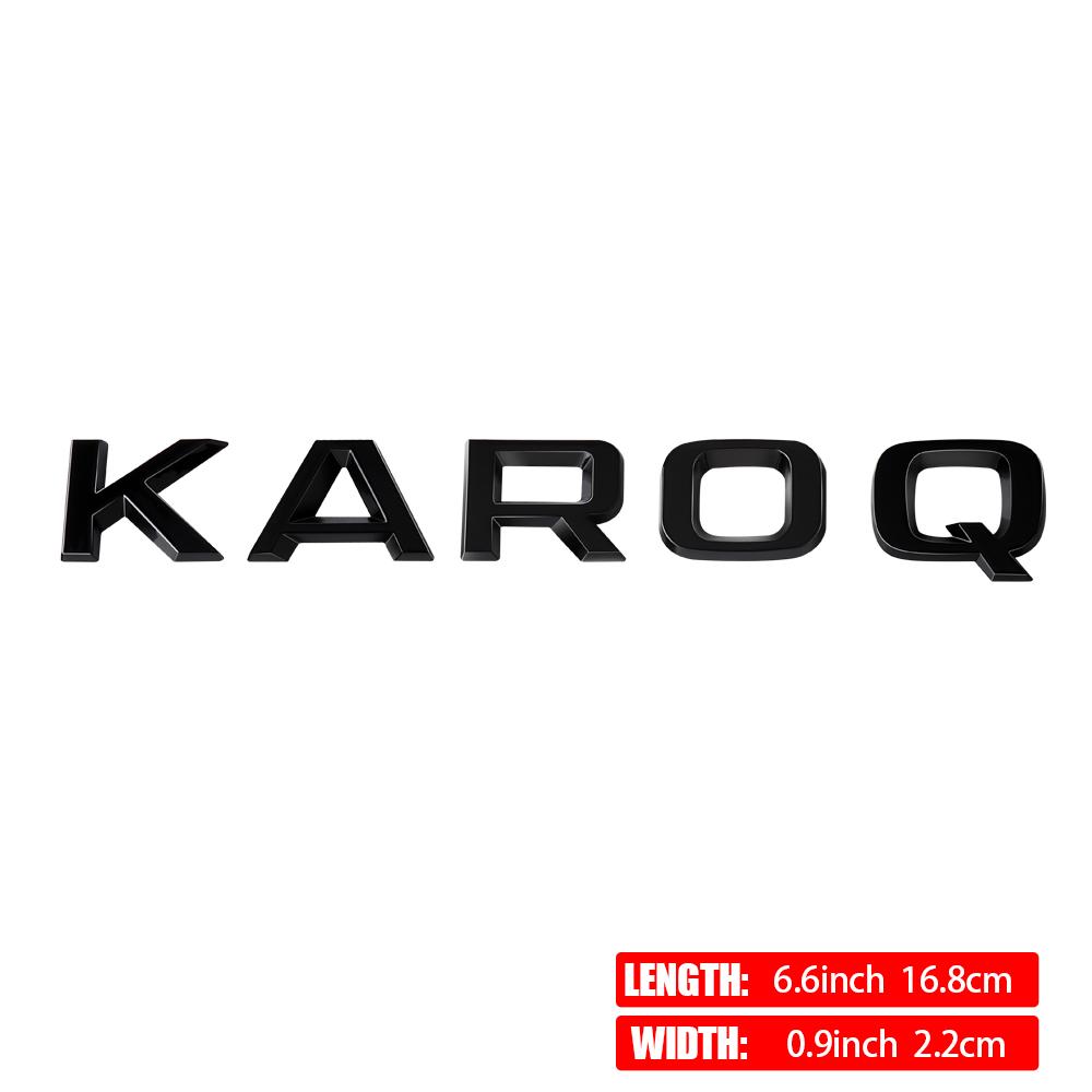 HIAQ2 ABS Car Emblem Letter Trunk Tail Sticker Decal Decor Accessories For Skoda Fabia Kamiq Karoq Kodiaq Octavia Rapid Superb YETI