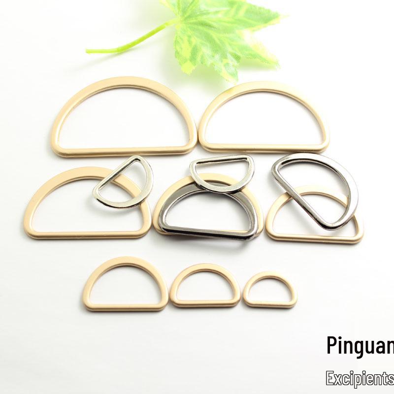 Металлическая D-образная пряжка-застежка для сумок и рюкзаков DIY, 1,5-6 см, Полукруглая конструкция