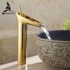 Basin Faucets Waterfall Bathroom Antique Faucet Single Handle Torneiras Para Banheiro Mixer Tap Deck Mounted Water Tap AL-9207K