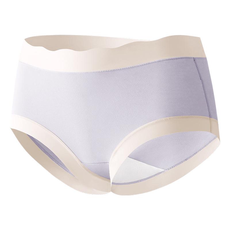 Simple Women's Traceless Underwear Large Women's Traceless Mid Waist Underwear Pure Cotton Summer