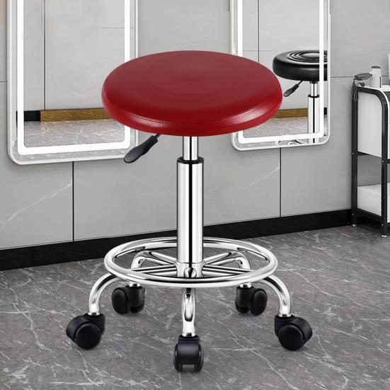 Чехол для вращающегося табурета с эластичной лентой, противоскользящий, водонепроницаемый, из искусственной кожи, устойчивый к маслу и теплу