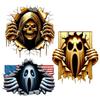 Halloween Car Stikers Funny 3D Vehicle Decals Halloween Gothic Auto Decoration Sticker For SUV Window Motorcycle Car Accessory