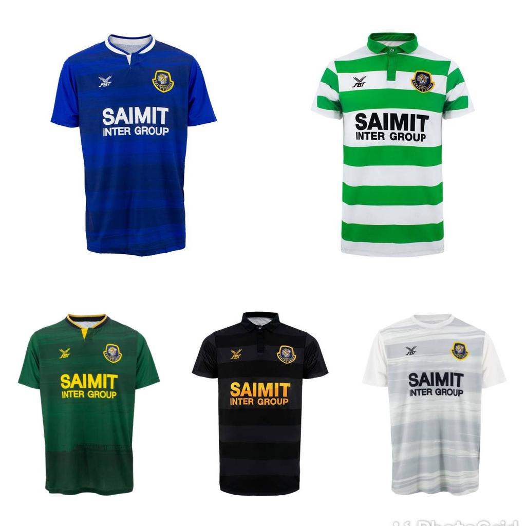 Men Soccer Thailand Football Club AFC Jersey Shirt Polyester Print Short Sleeve Round Neck Quick Dry FBT Saimit Kabin United FC