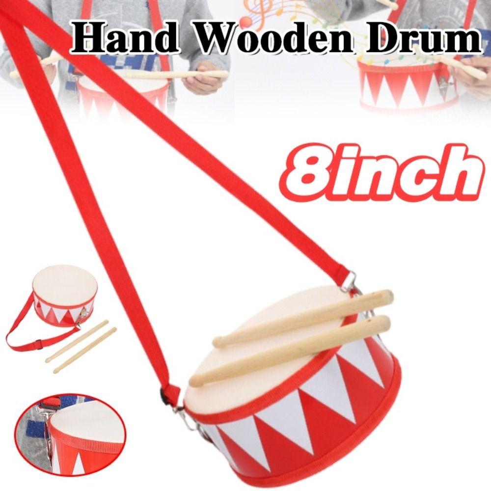 Percussion Instrument Instrument Hand Drum Toys Montessori Wood Kids Drum Toys  Children Baby