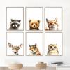 Woodland Owl Fox Deer Bear Raccoon Squirrel Nursery Wall Art Canvas Painting Posters And Prints Modern Baby Kids Bedroom Decor