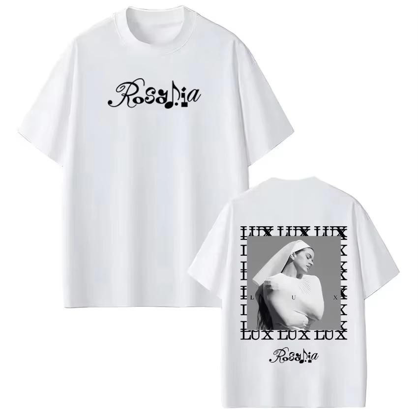 Singer Rosala LUX Album 2026 Tour Print Unisex Fashion Short Sleeve Cotton Summer Retro Aesthetic Unisex And Unisex TShirt