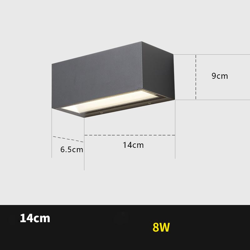 Наружный настенный светильник Садовое освещение Дорожка Вилла Коридор Наружное внешнее освещение Крыльцо Простой Балкон Ворота Водонепроницаемый светильник для террасы