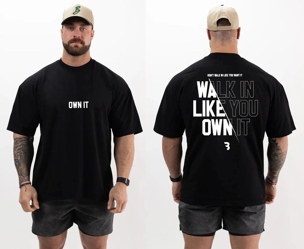 2025 Men's and Women's CBUM T-shirt Summer Fitness High Quality Cotton T-shirt Casual Black Top Oversized Street Short Sleeve