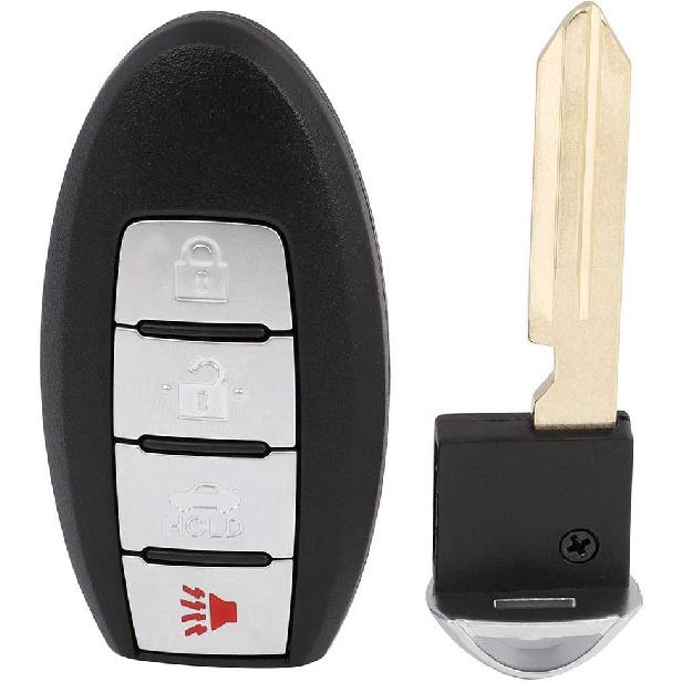 cciyu X 1 Remote UNCUT ignition key fob 4 Buttons Keyless Entry Remote Fob 433 MHZ 46 chips 11 12 13 14 for Infiniti M37 M56 M35h QX56 QX40 with