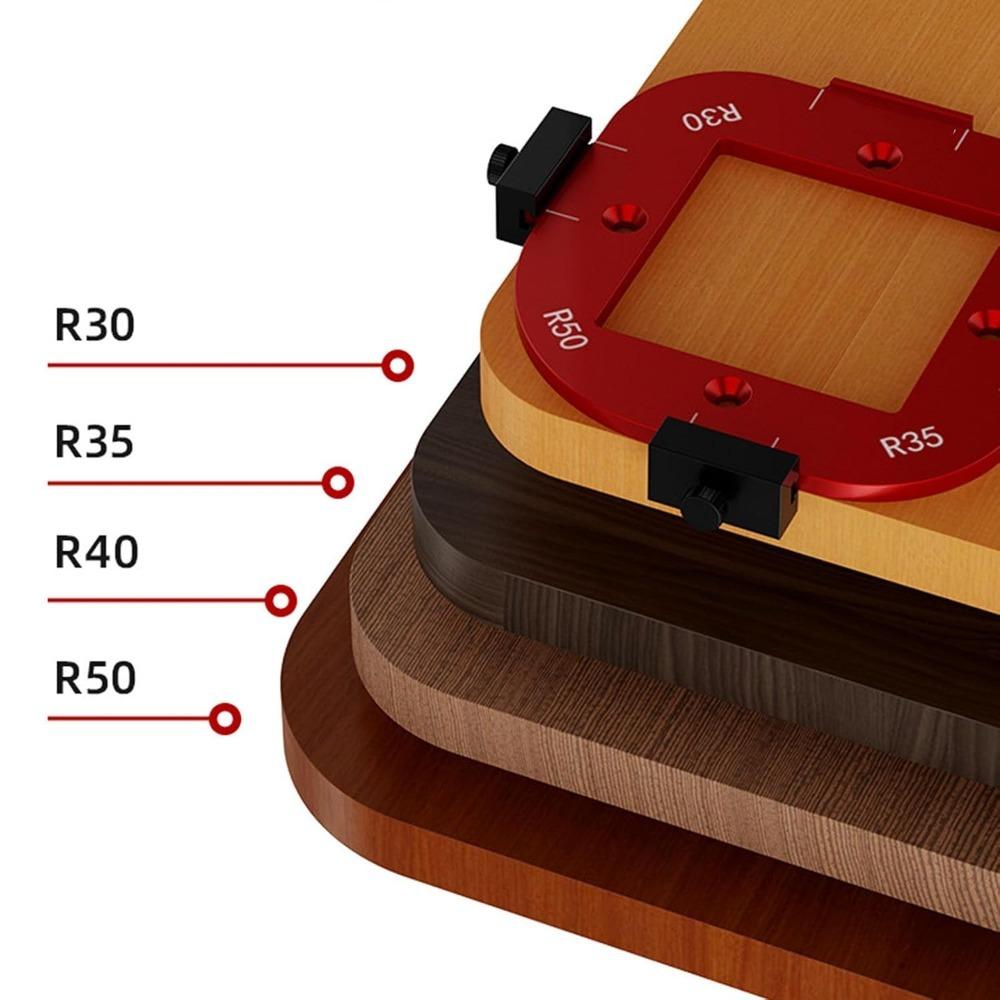 3pcs Removable Clip Radius Corner Jig 4-in-1 Design Corner Rounding Template  For Handheld Router