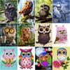 5D Diamond Mosaic Owl Needlework DIY Full Sets Diamond Embroidery Animal Picture Of Rhinestones Home Decor