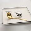 Stainless Steel Spoon Big Head Spoon Thickened Large Capacity  Pot Soup Spoon Drinking Porridge Spoon Kitchen Tools