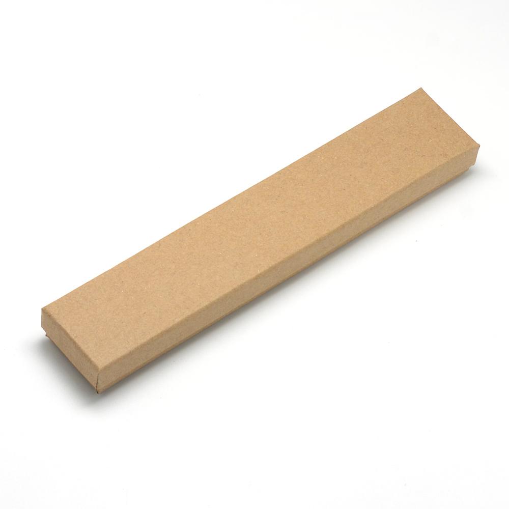 12pcs Cardboard Jewelry Set Box for Bracelets Necklace Rectangle Tan 21x4x2cm Inner Size: 20x3.5cm