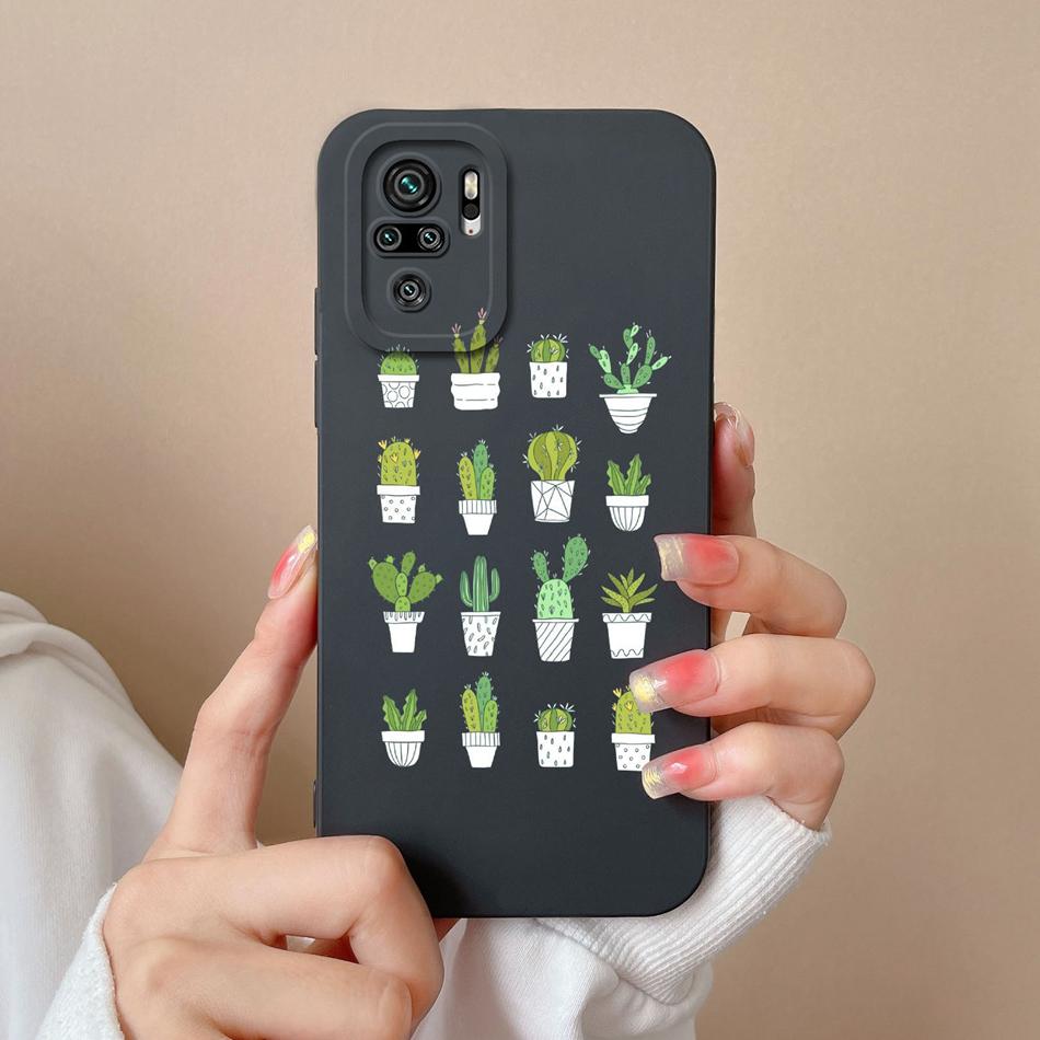 For Redmi Note 10 10T 10S Phone Case Cartoon Liquid Silicone Full Coverage Anti Drop Bumper For Xiaomi Redmi Note10 10 S T Funda