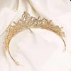 Королева Стразы Барокко Принцесса Тиара Корейский Стиль Повязка Женские Аксессуары для Волос Корона Невесты
