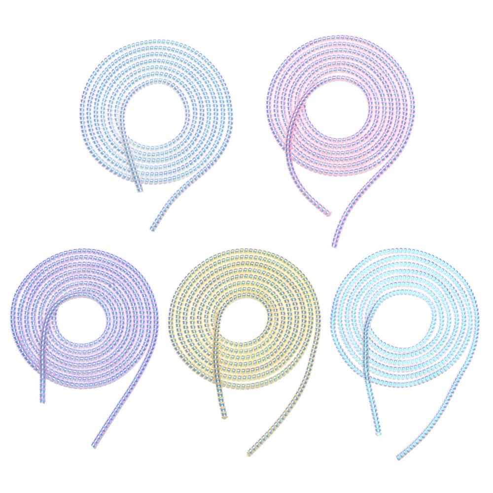 Manual Spiral Data Line Arrangement Earphone Winding Spring Charging Protection Rope Phone Line