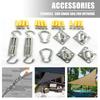 Stainless Steel Sun Shade Sail Install Attachment Set for Home Garden