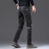 2024 Осень и зима Плюс Бархатные/тонкие мужские вельветовые повседневные брюки Свободные прямые вельветовые брюки-трубы