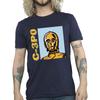 Star Wars Mens C3PO Line Art T-Shirt