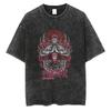 Anime Jujutsu Kaisen Satoru Gojo Graphic Printed Tshirt Mens and Womens Washed Tshirt High Quality Vintage Tshirt Tops