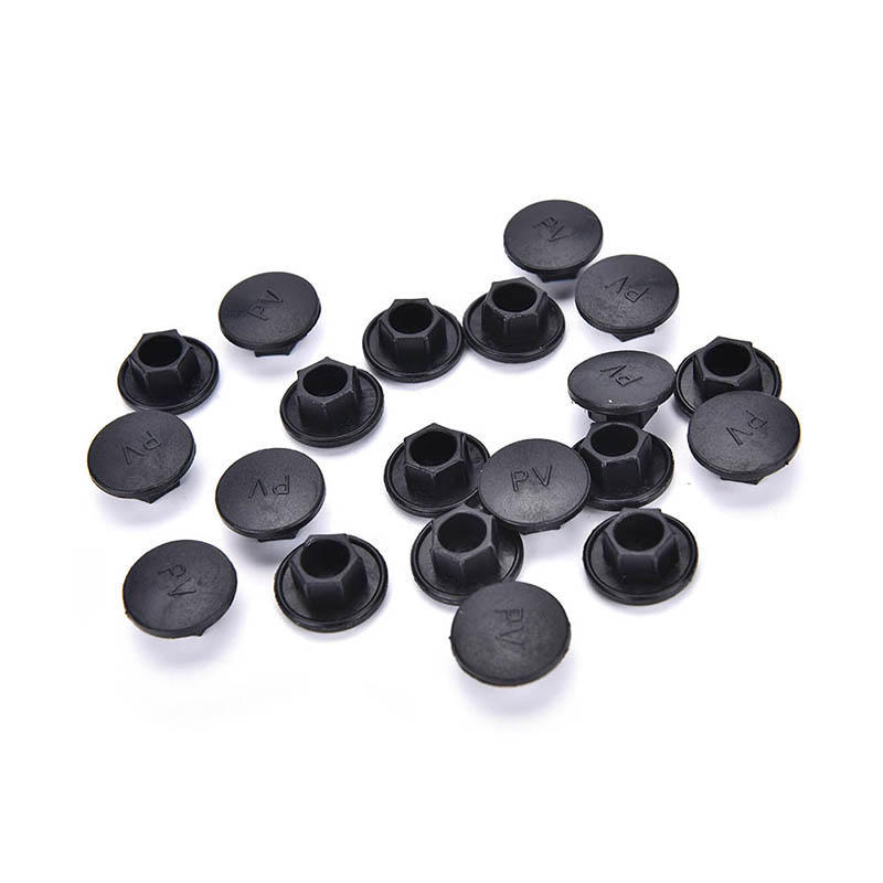 New 20PCS Black Hex Socket Allen Bolt Screw Nut Hexagon Head Cover Cap Protector Fasteners Screws Covers Caps M5-24