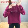 Korean Style Womens Lightweight Cotton Print Sweatshirt With Long Sleeves For Casual Autumn Wear