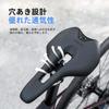 ROCKBROS Bicycle Saddle Short Comfort Saddle Memory Foam Shock Absorption Water-Resistant Lightweight Black