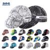 KEMALOCE Men Cycling Cap Anti-UV Summer Quick Dry White/Black Outdoor Breathable Bike Cap