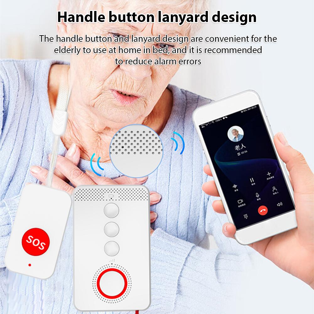 Беспроводной пейджер для лиц, осуществляющих уход, система вызова пожилых людей, кнопка экстренного оповещения SOS, портативная портативная система в один клик