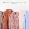 Double-sided Plush Fleece Zipper Sweater, Autumn and Winter Men's and Women's Fleece Thickened Windproof and Warm Coral Fleece Fleece Fleece Jacket