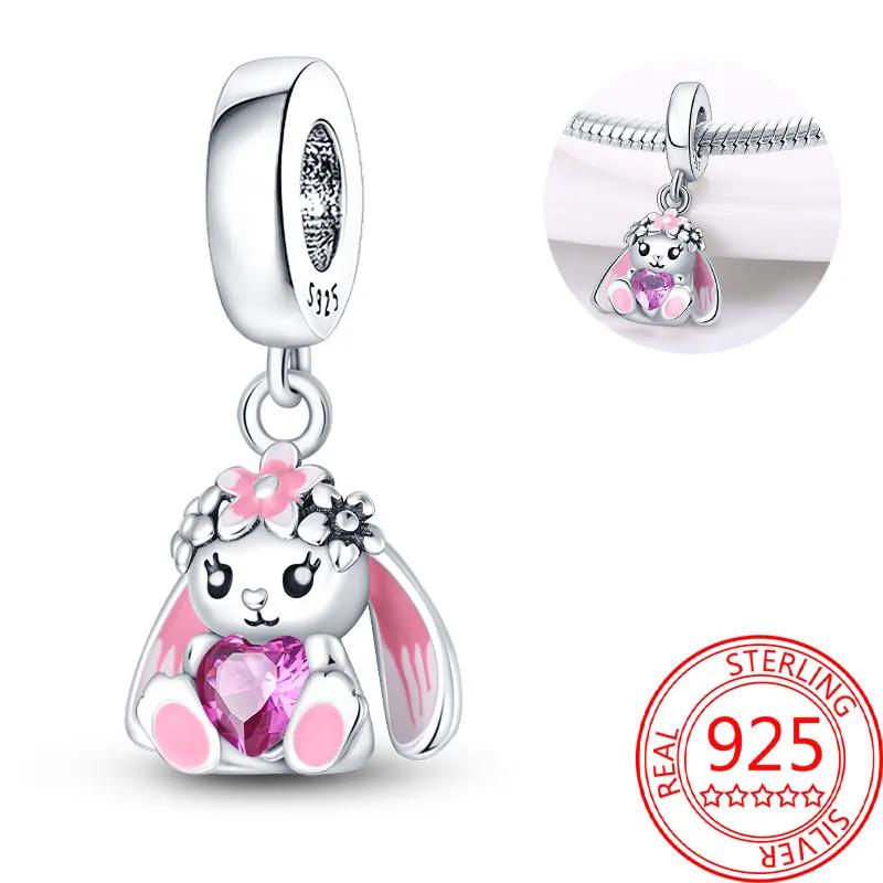 Exquisite Copper Little Monkey Embracing Red Heart Pendant Fit Bracelet Necklaces Party Pairing With Handmade Gifts