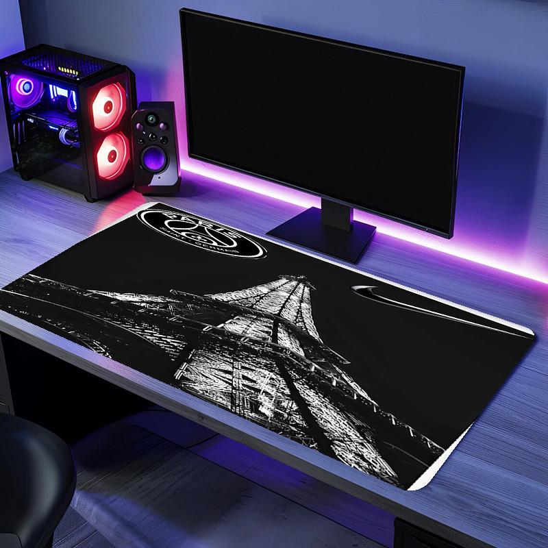 Paris Saint Germain FC logo Mouse Pad - Non-Slip Rubber Base, Smooth Surface for Work,Gaming,Office,And Home Use, Desk Mouse Pad