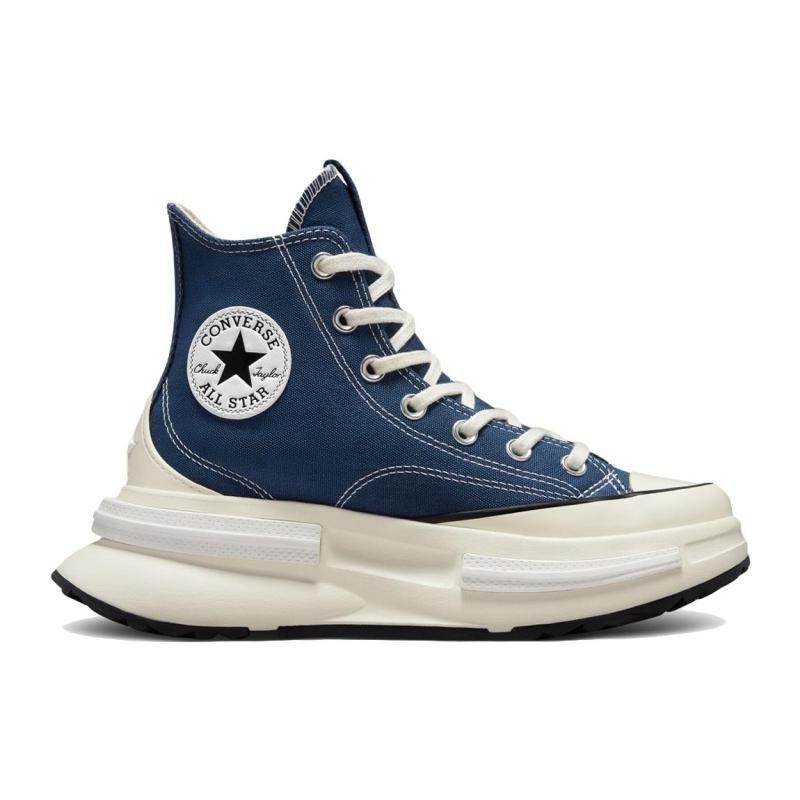 Converse Run Star Legacy Canvas Comfortable and Versatile High-Top Lifestyle Casual Shoes Unisex Purple and White