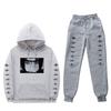 Unisex Naruto Uchiha Itachi Hooded Sweatshirt Set Warm Fleece Lined Casual Long Sleeve Tracksuit Teens