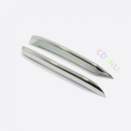 Fit For Hyundai Elantra 2021-2022 Silver Rear Fog Light Lamp Cover Trim 2PCS