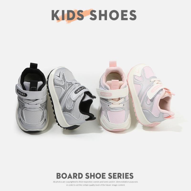 Youth style shoes Toddler First Walker Shoes Boys Girls Soft Sole Non-Slip Rubber Synthetic Leather Sneakers Fall