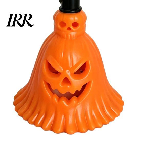 Halloween Party Supplies Pumpkin Broom Light, Hanging LED Witch Lamp, Decor Spooky Decorative Light for Holiday Battery Operated