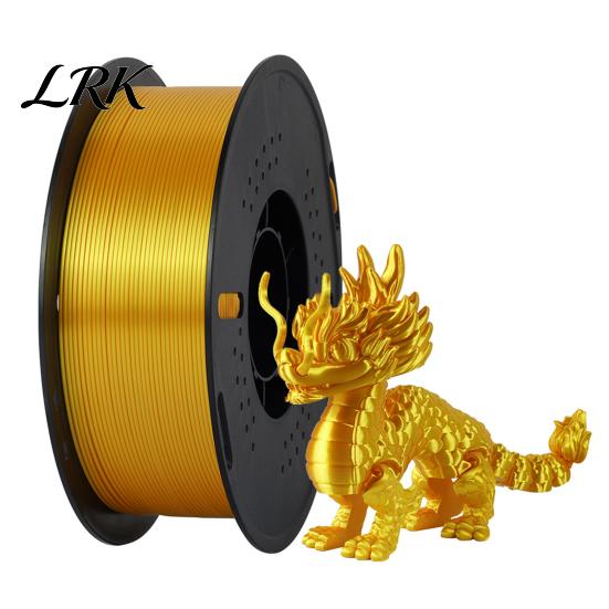 PLA-филамент 1,75 мм Silk, 1 кг на катушке, для 3D-принтеров FDM, блестящий металлик, материал для печати DIY-украшений и моделей