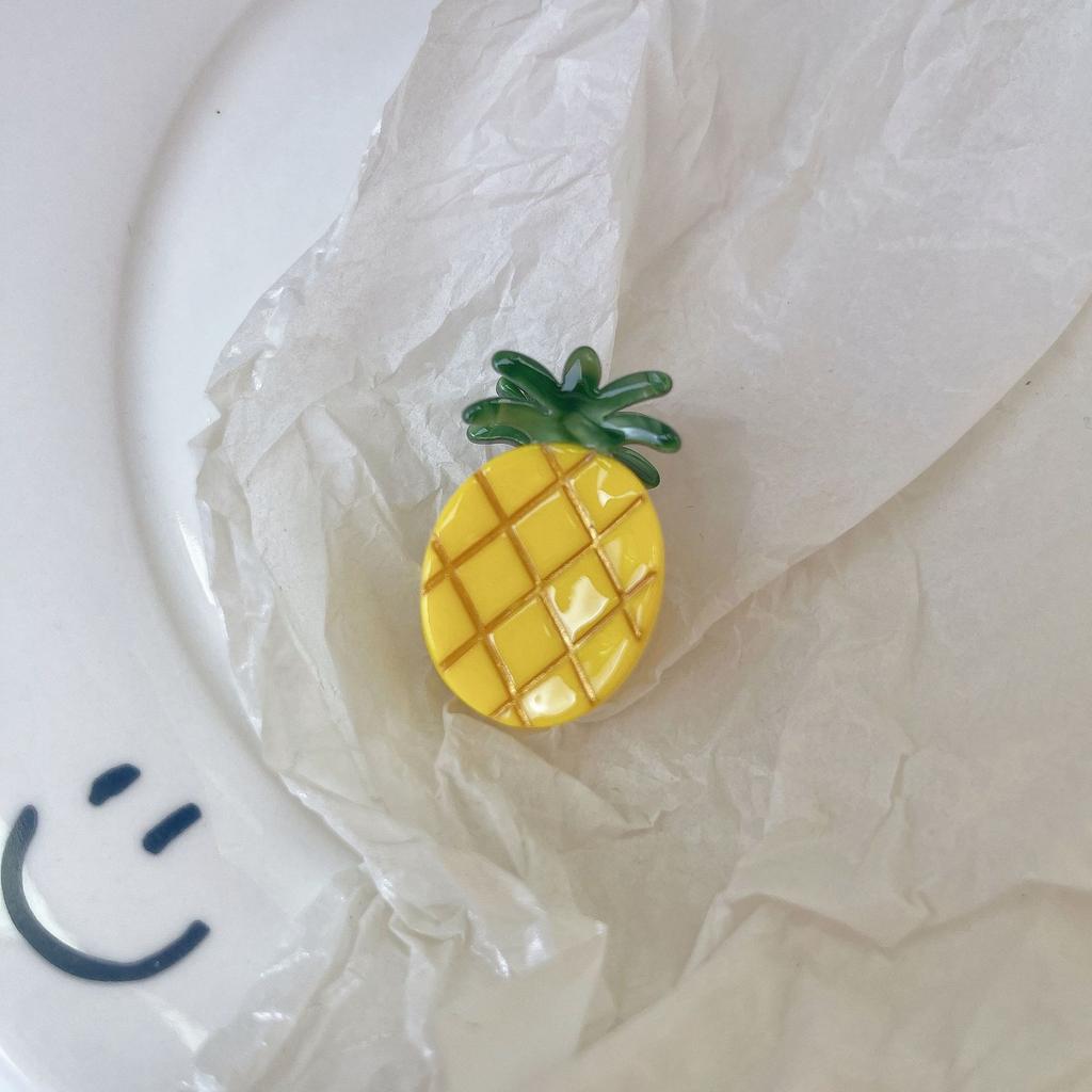 Мультяшный захват для фруктов Милая клубника лимон вишня Ацетатная заколка для волос Виноградная заколка для челки Заколка для собранных волос Верхняя заколка Аксессуар для волос