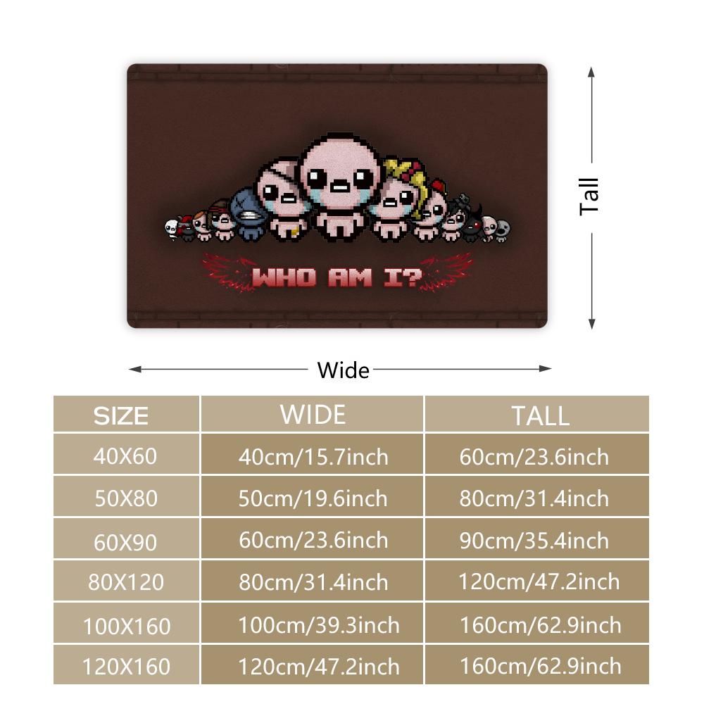 Коврик для двери The Binding Of Isaac, коврик для пола, спальня, гостиная, фланелевый коврик для двери, нескользящий, домашний декор