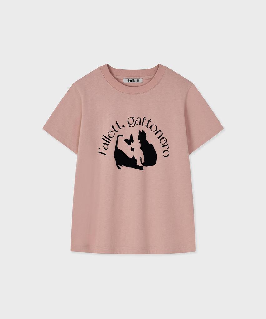 FALLETT Nero Fly Short Sleeve Tee Pink