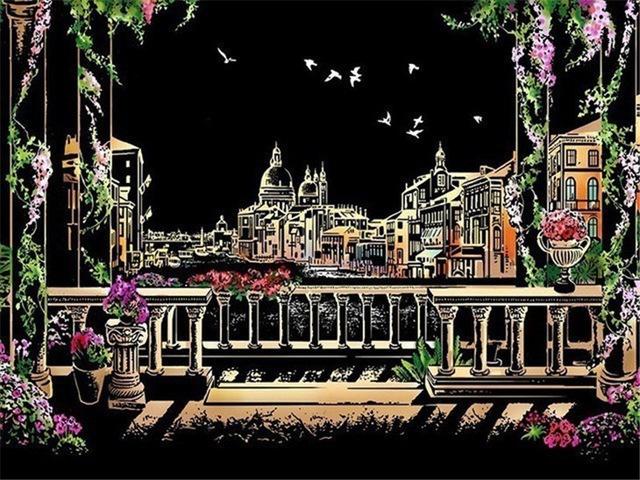 Алмазная картина, полный круглый квадратный пейзаж, стразы 5d, сделай сам, алмазная вышивка, городская мозаика, набор для вышивки крестиком
