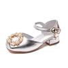 Girls' Princess Sandals2026Summer fashion stylish children's performance shoes, closed-toe high-heeled apricot-colored soft-soled shoes