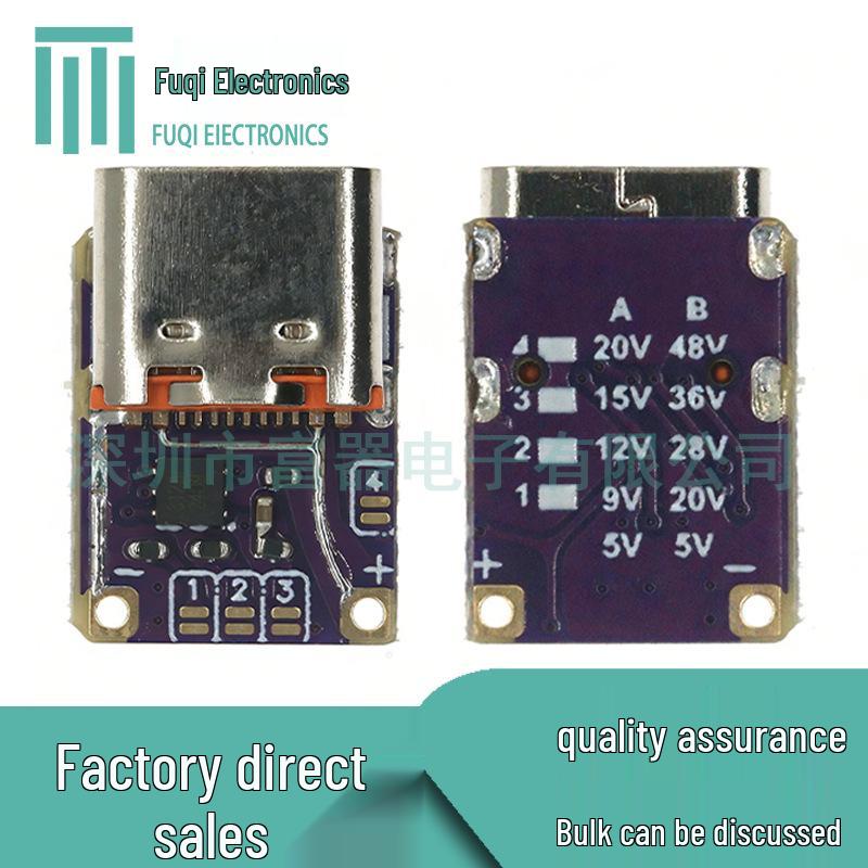 PD/QC Fast Charging Module: PD3.0/3.1 to DC USB-C Voltage Trigger