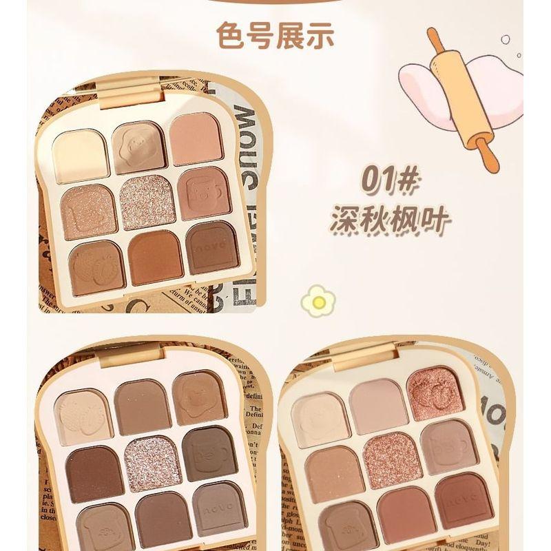 NOVO - 9 Colours Soft Toast Eyeshadow Palette - 3 Shades