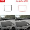 Для Volvo XC90 2003—2014 Автомобильные Аксессуары Углеродное Волокно Центральная База CarPlay Нижняя Рамка Декоративная Накладка Салона Наклейка Модификация