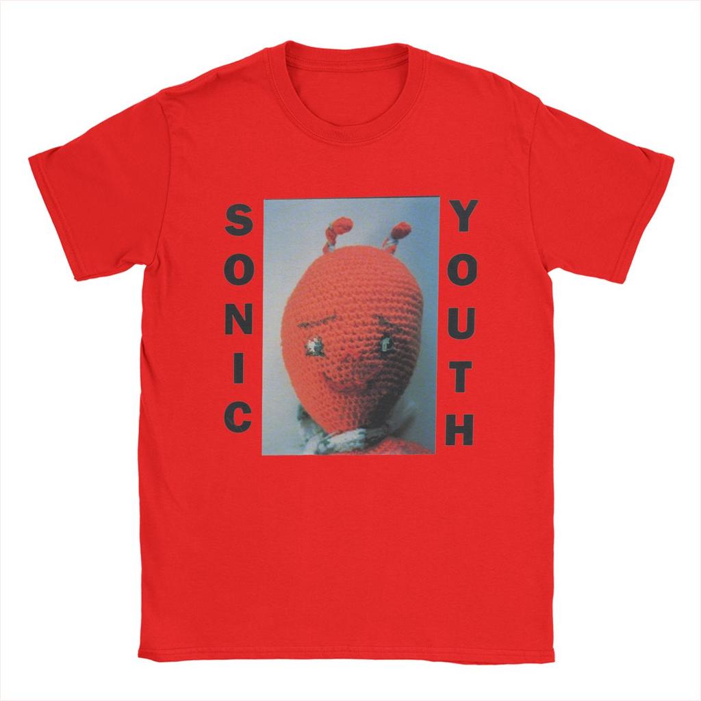 Мужские футболки Sonic Youth Хлопковые топы Новинка Футболка с коротким рукавом и круглым вырезом Вечеринка Футболка