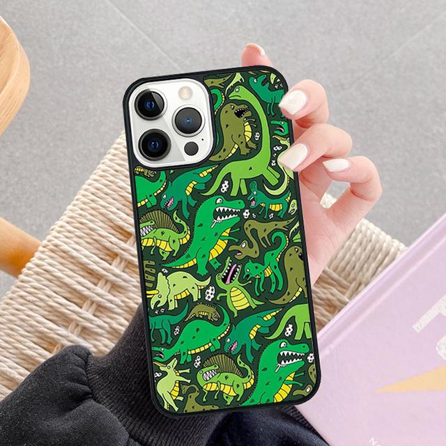 Dinosaur Pattern Phone Case For Apple iPhone 17 Air Pro Max Plus Coque For iPhone 17 Air 14 15 16 13 12 Max Cover