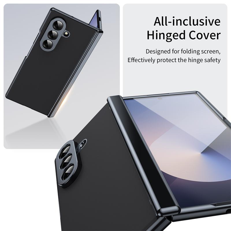 Матовый защитный чехол для Samsung Galaxy Z Fold 7 G Z Fold 6 Чехол со встроенной защитой экрана Защита всего корпуса и шарнира
