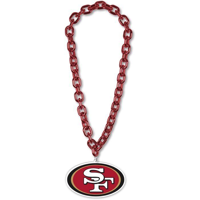 Collier WinCraft NFL Fanchain XXL avec pendentif en mousse